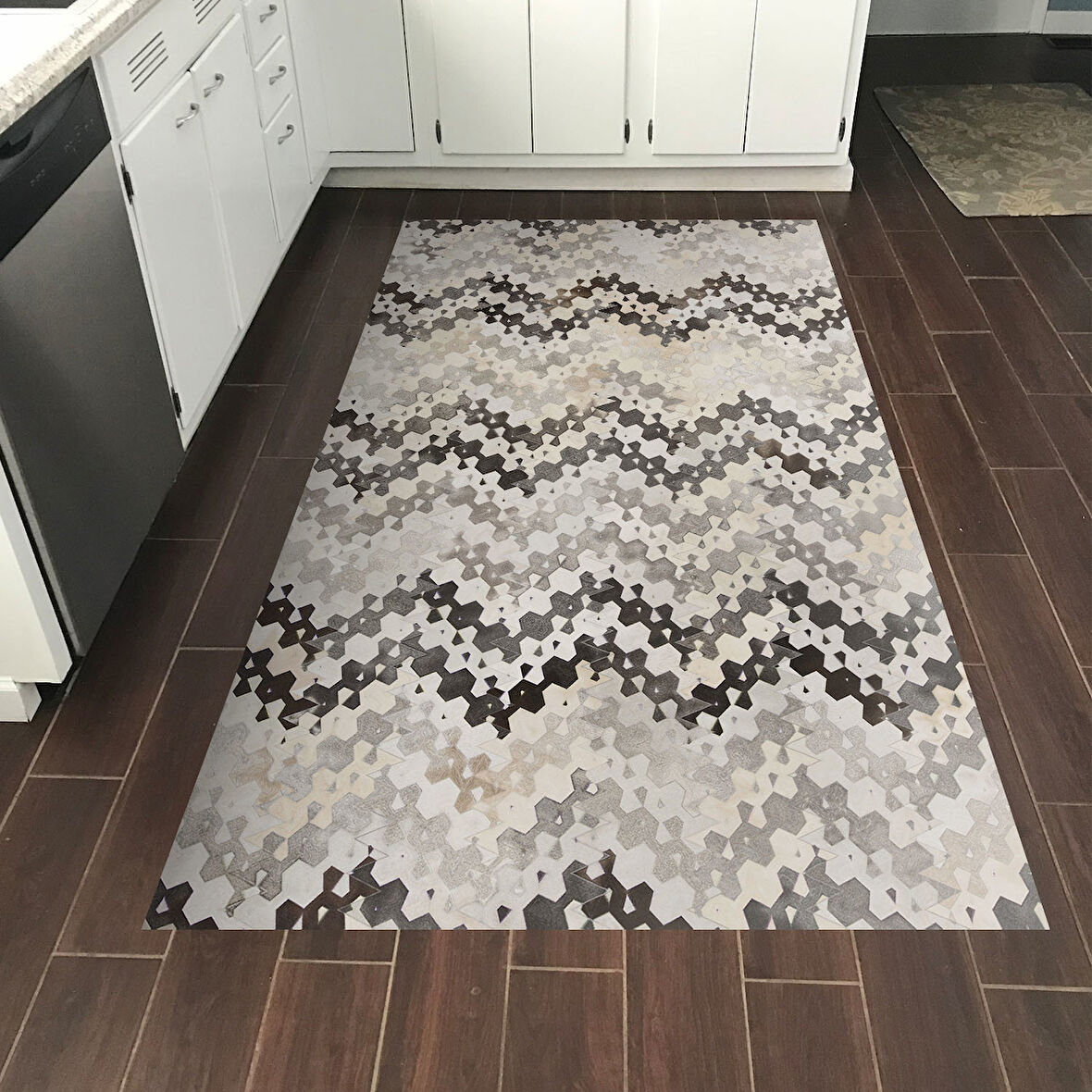 Dekoreko Kaymaz Taban Djt Mutfak Halısı Trend Modern 1675