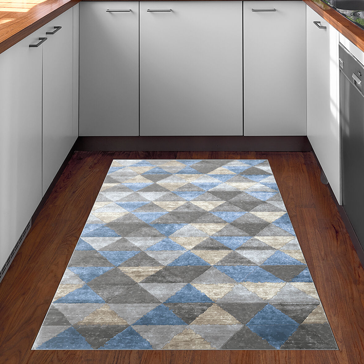 Dekoreko Kaymaz Taban Djt Mutfak Halısı Trend İskandinav 661M