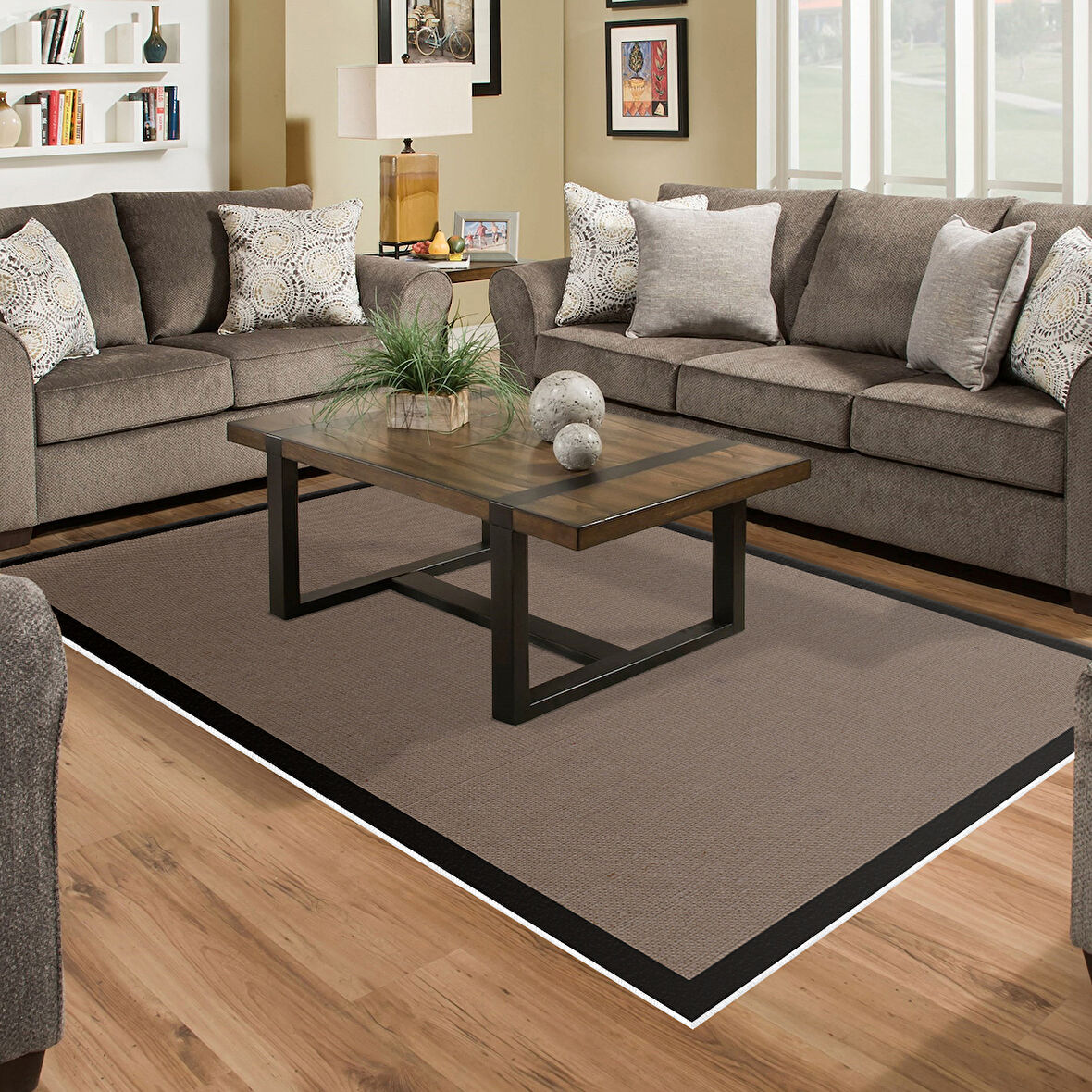 Alanur Home Kaymaz Taban Djt Banyo Mutfak Salon Halı Star Pamuk Dokuma Desen E5001