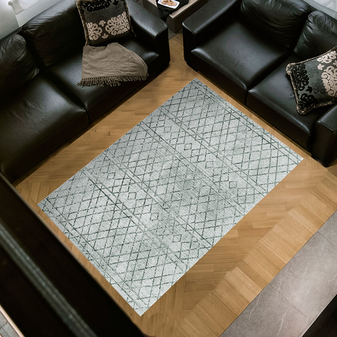 Dekoreko Kaymaz Taban Djt Salon Halısı Trend İskandinav F5079