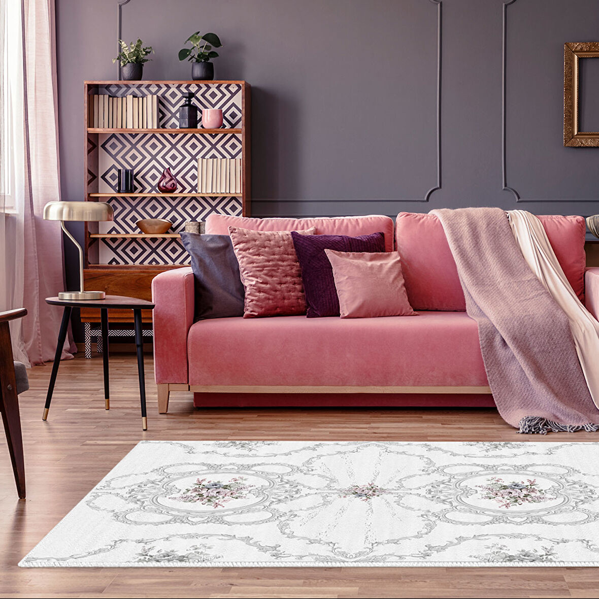 Dekoreko Kaymaz Taban Djt Salon Halısı Trend Modern 1494