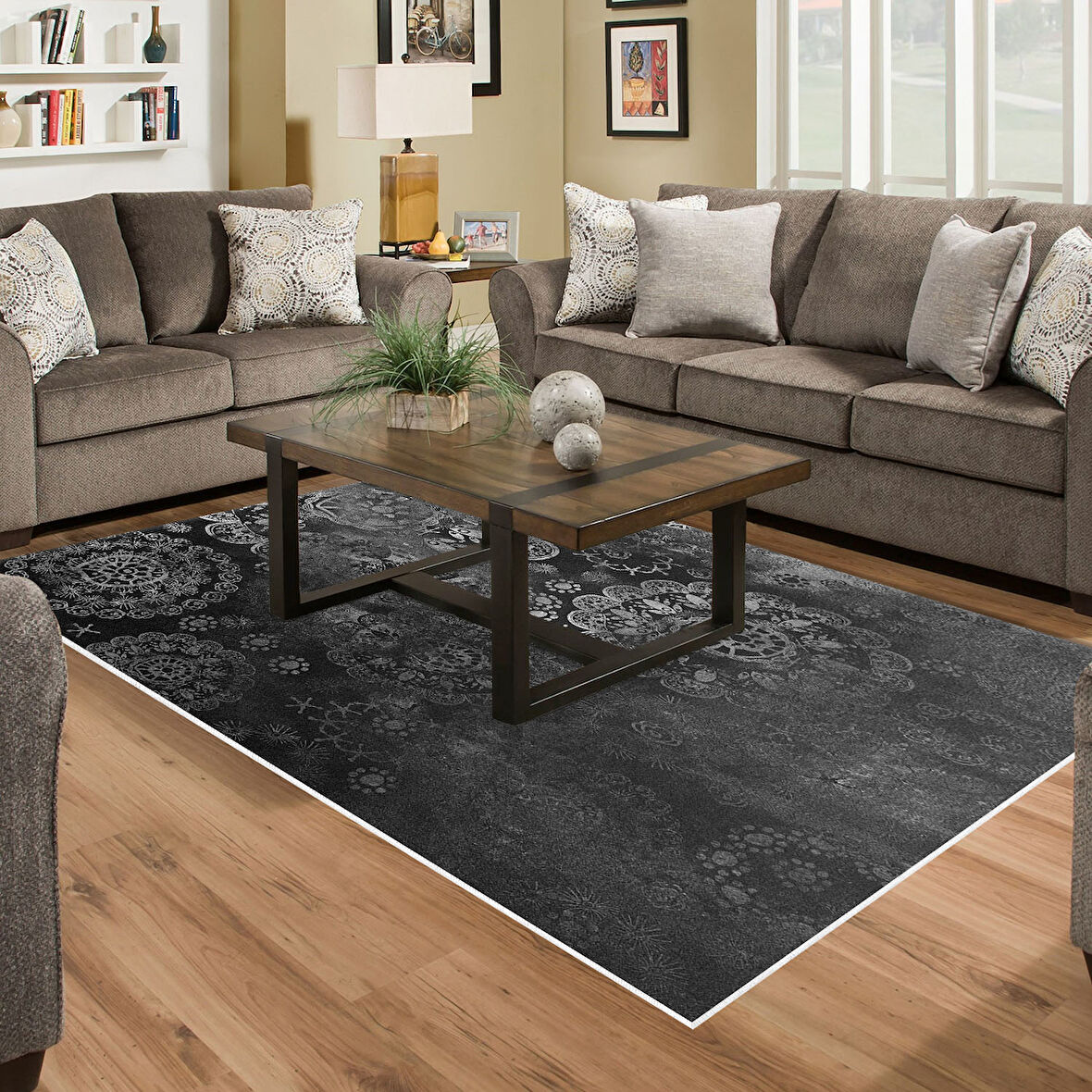 Dekoreko Kaymaz Taban Djt Salon Halısı Star Pamuk Modern 1999