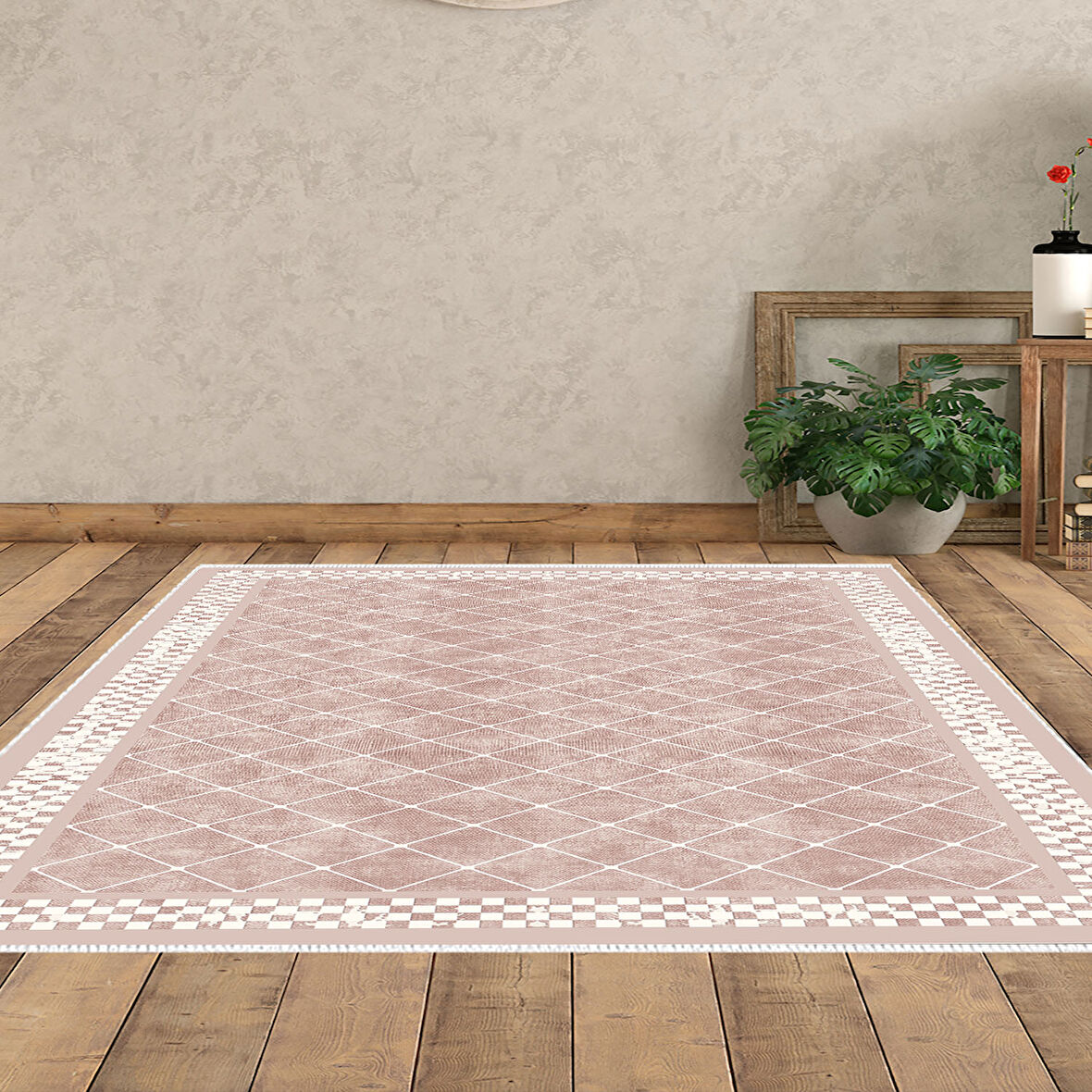 Dekoreko Kaymaz Taban Djt Salon Halısı Yıldız Deri Modern 603M