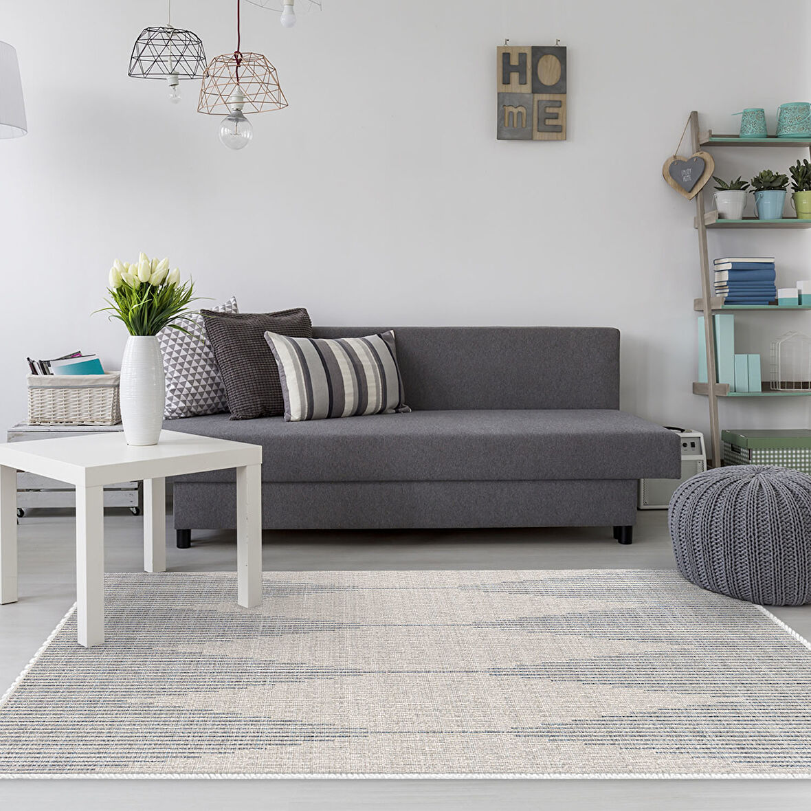 Dekoreko Kaymaz Taban Djt Salon Halısı Trend İskandinav F5085