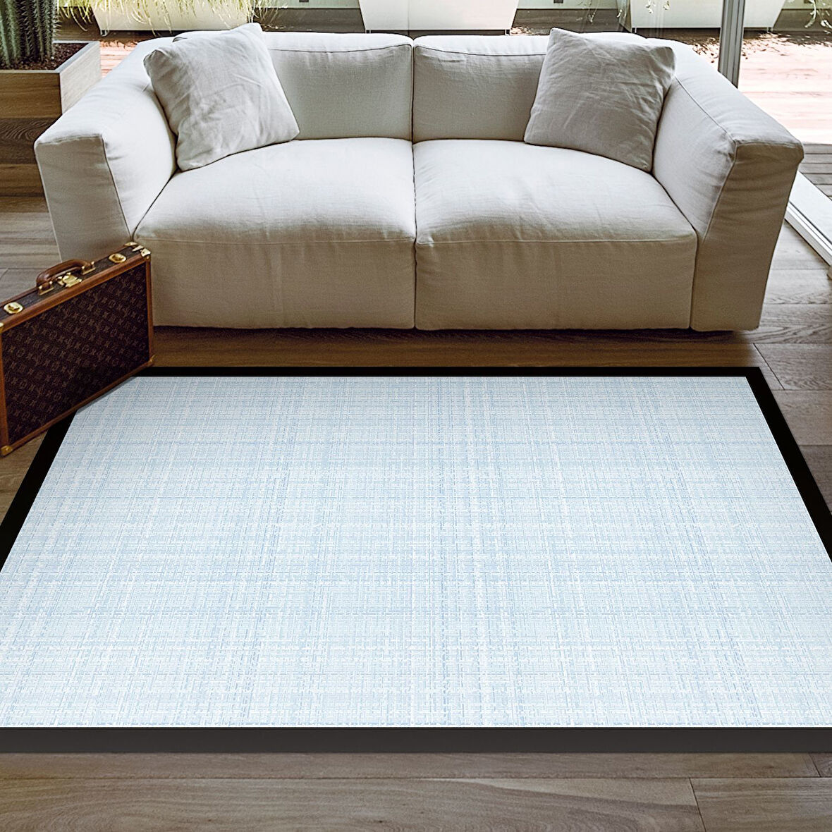 Alanur Home Kaymaz Taban Djt Banyo Mutfak Salon Halı Yıldız Deri Dokuma Desen E5007