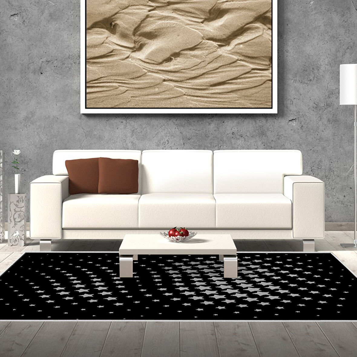 Dekoreko Kaymaz Taban Djt Salon Halısı Trend Modern 723
