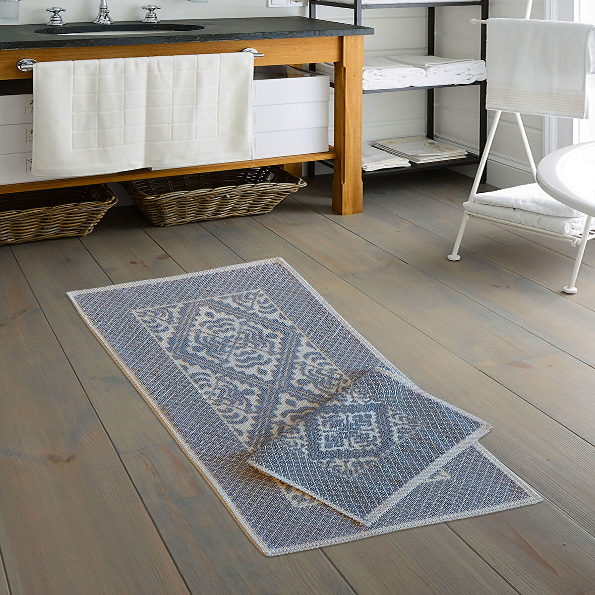 Eko Cotton Bukle Klozet Takimi 2 Pcs Sarma