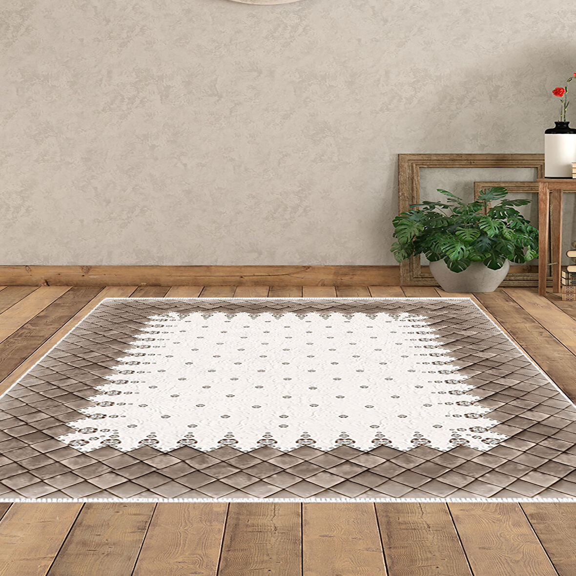 Dekoreko Kaymaz Taban Djt Salon Halısı Trend Modern 1529