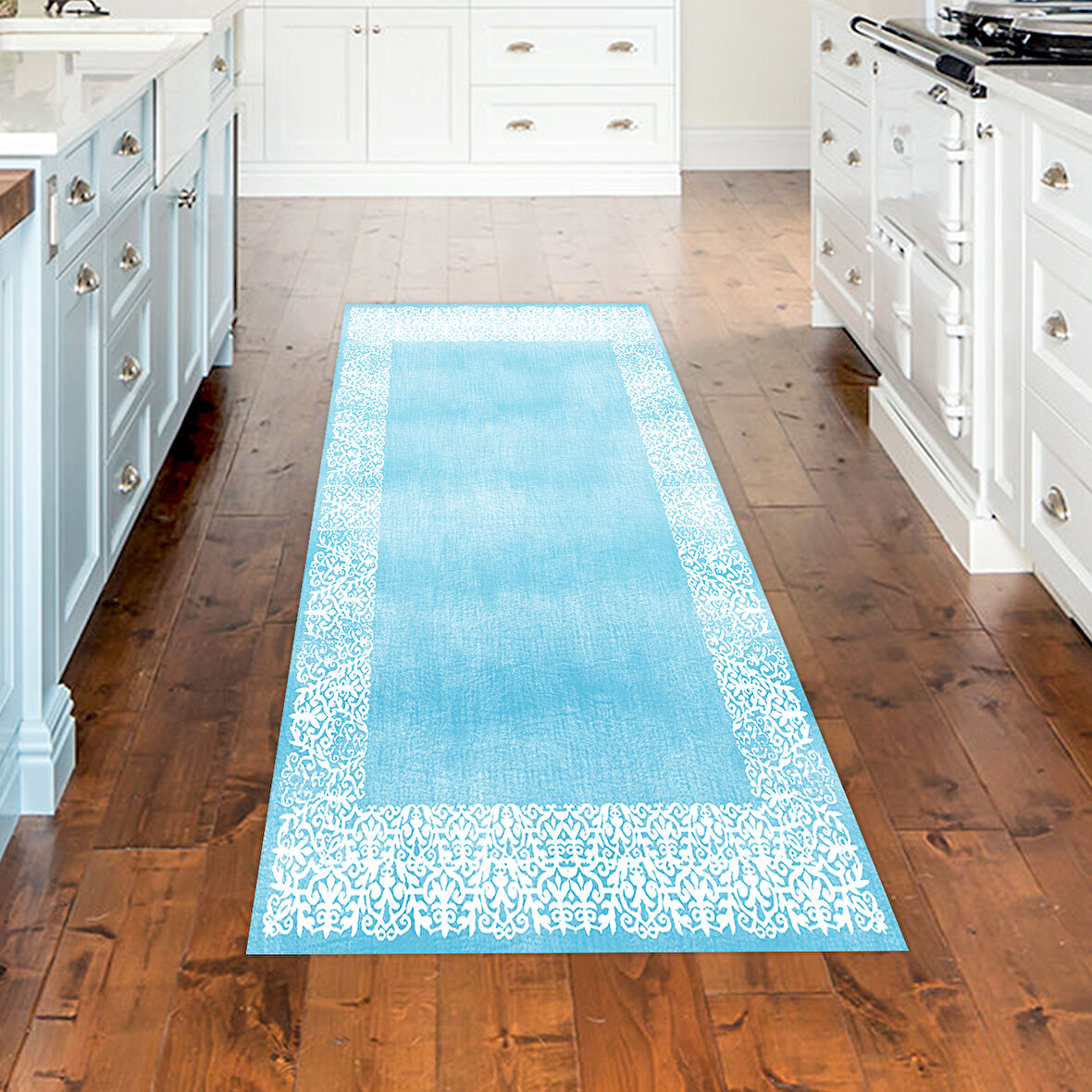 Dekoreko Kaymaz Taban Djt Mutfak Halısı Star Pamuk Modern 1460