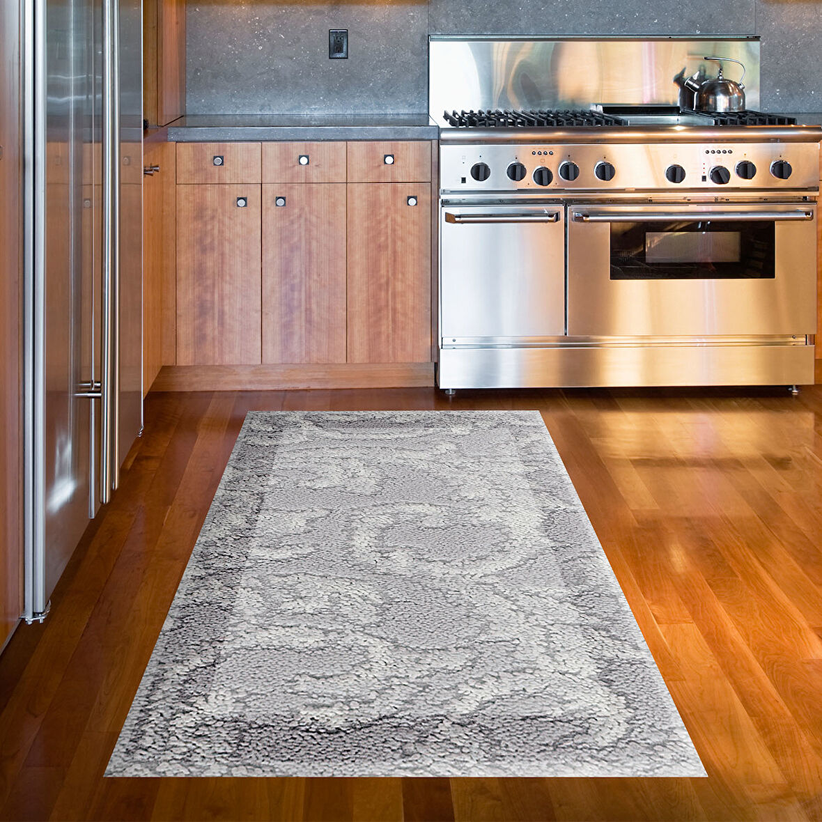 Dekoreko Kaymaz Taban Djt Mutfak Halısı Trend Modern 1314