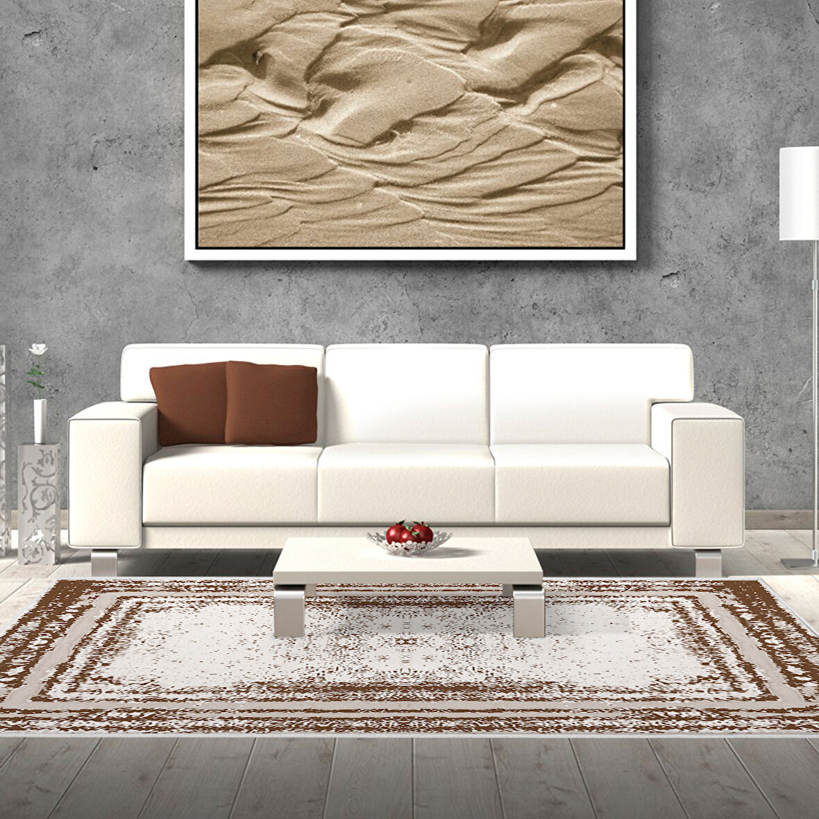 Dekoreko Kaymaz Taban Djt Salon Halısı Trend Modern M5132