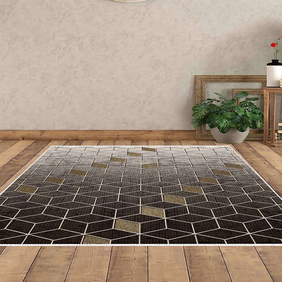 Dekoreko Kaymaz Taban Djt Salon Halısı Trend Modern 719