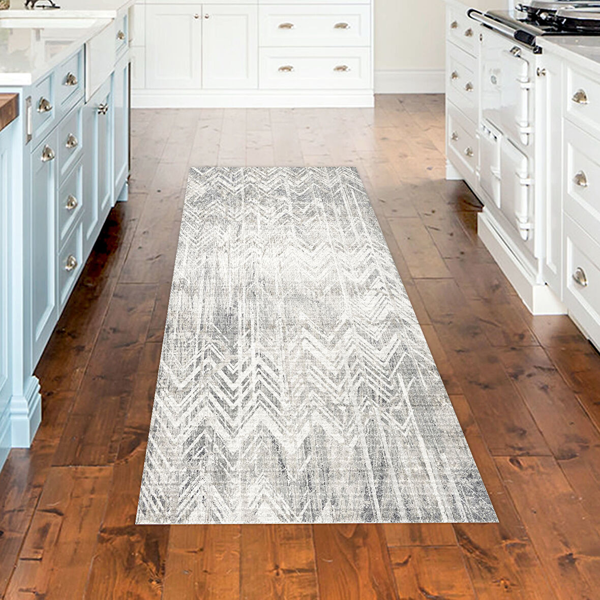 Dekoreko Kaymaz Taban Djt Mutfak Halısı Trend İskandinav F5083