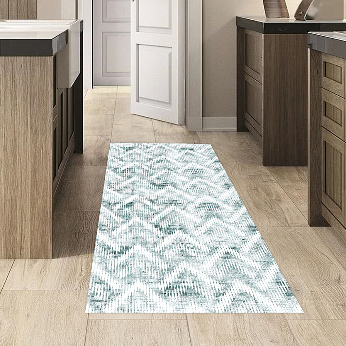 Dekoreko Kaymaz Taban Djt Mutfak Halısı Trend İskandinav F5124