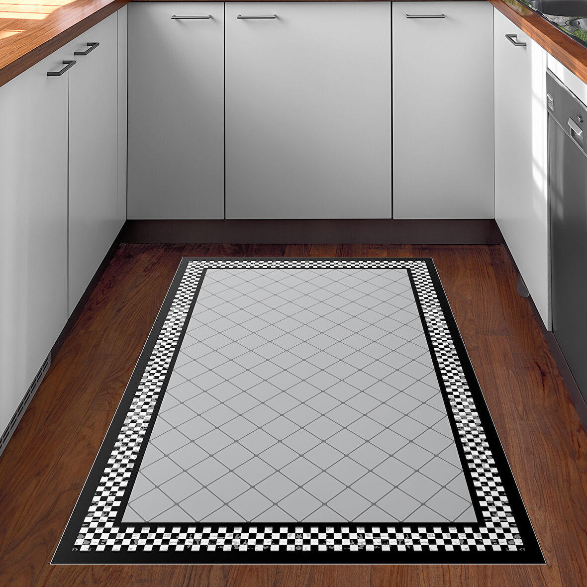 Dekoreko Kaymaz Taban Djt Mutfak Halısı Trend Modern 603M