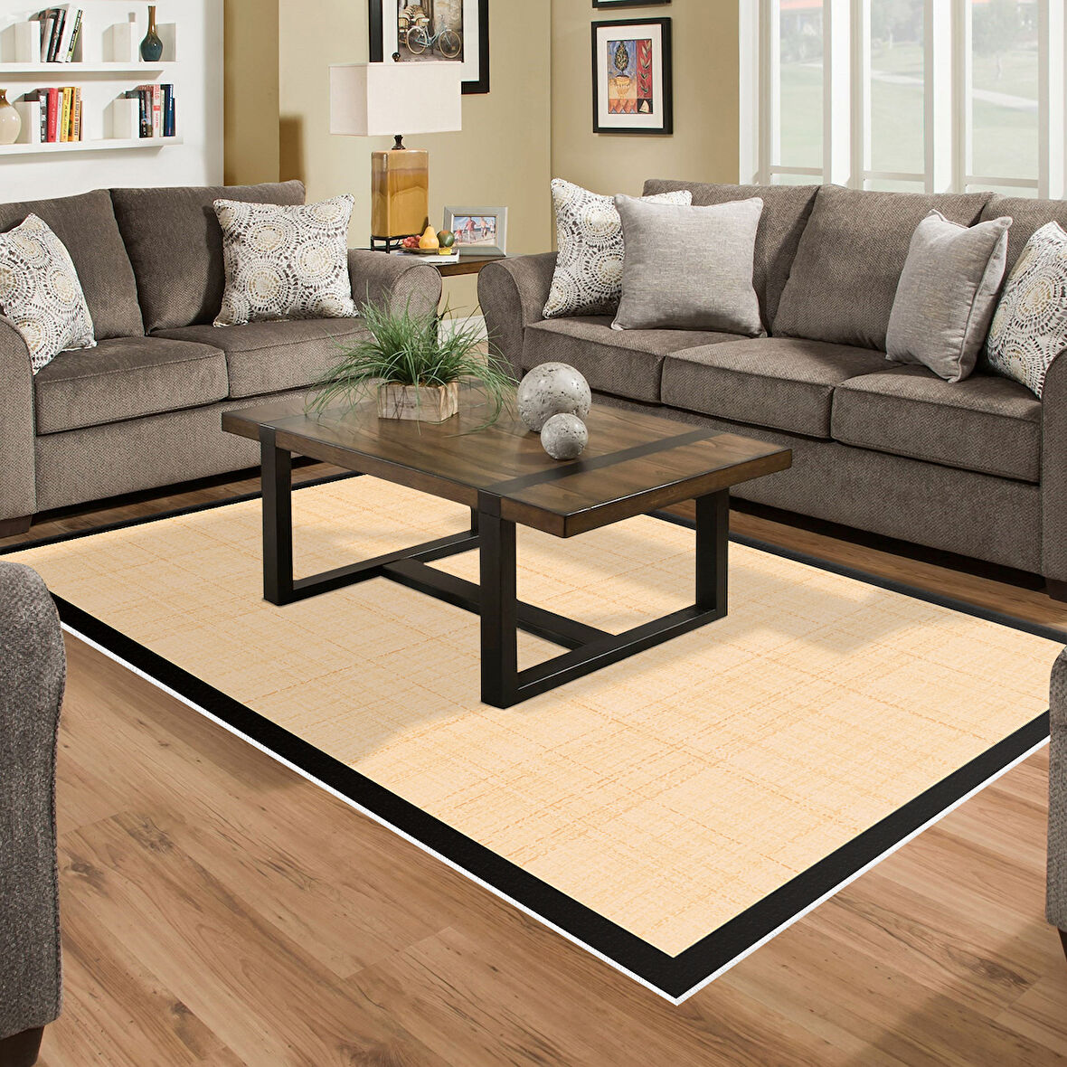 Alanur Home Kaymaz Taban Djt Banyo Mutfak Salon Halı  Trend Dokuma Desen E5007