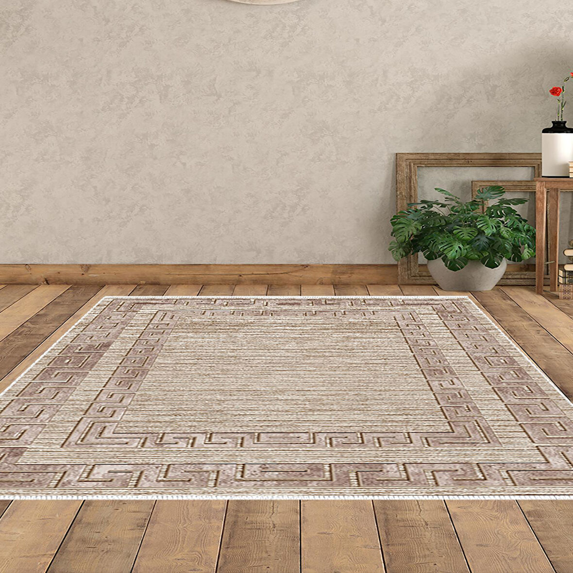 Dekoreko Kaymaz Taban Djt Salon Halısı Trend Modern F5036