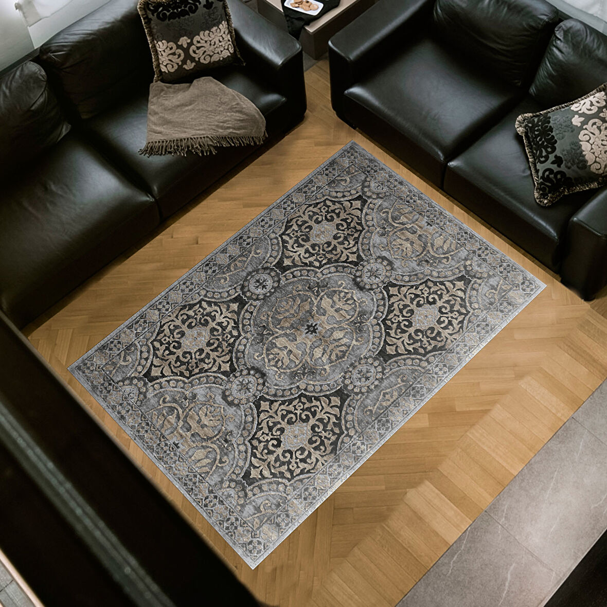 Dekoreko Kaymaz Taban Djt Salon Halısı Trend Modern 659M