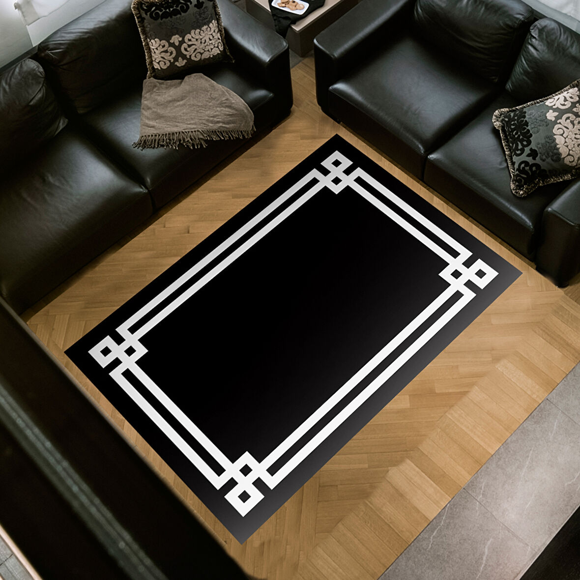 Dekoreko Kaymaz Taban Djt Salon Halısı Trend Modern 1669