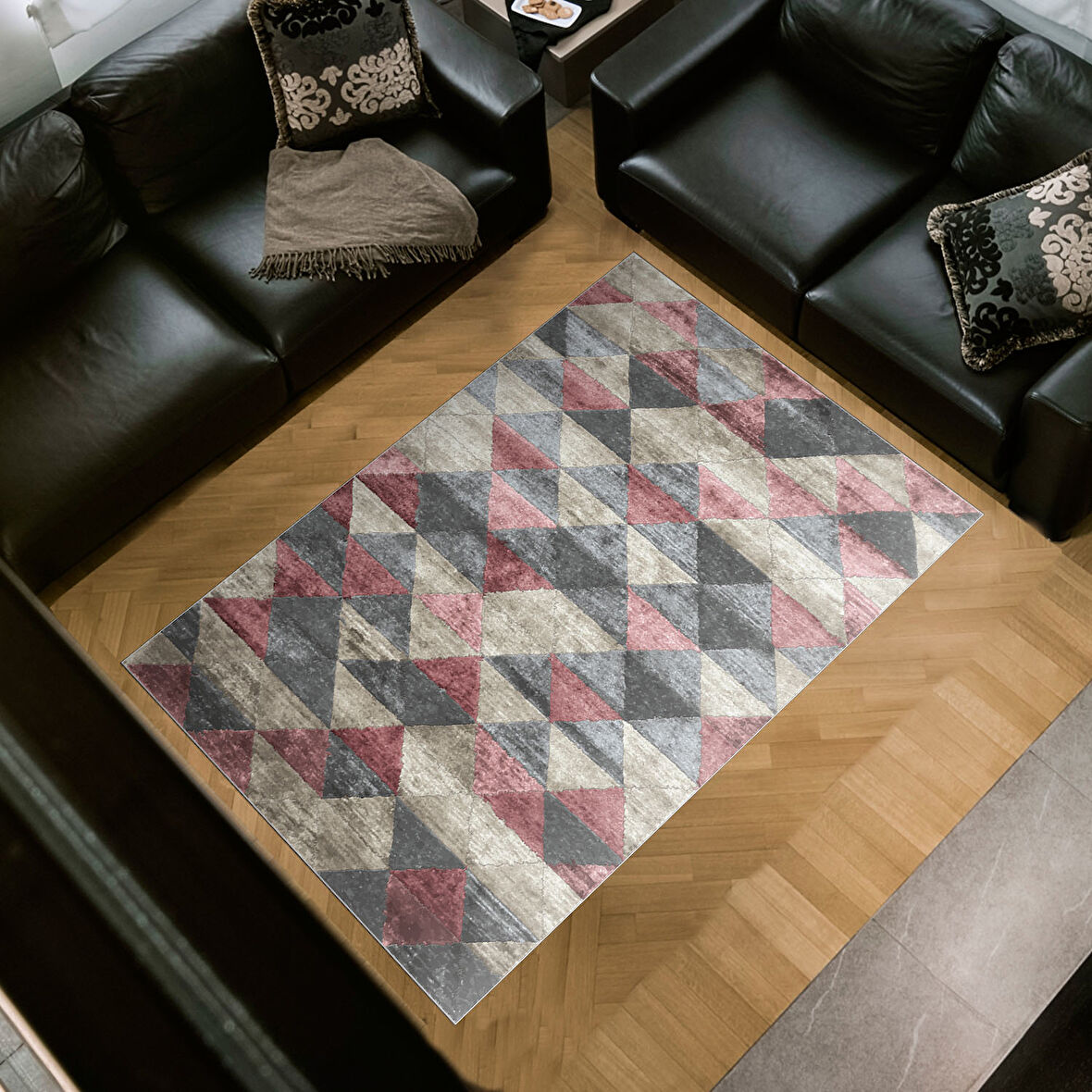 Dekoreko Kaymaz Taban Djt Salon Halısı Star Pamuk İskandinav 661M