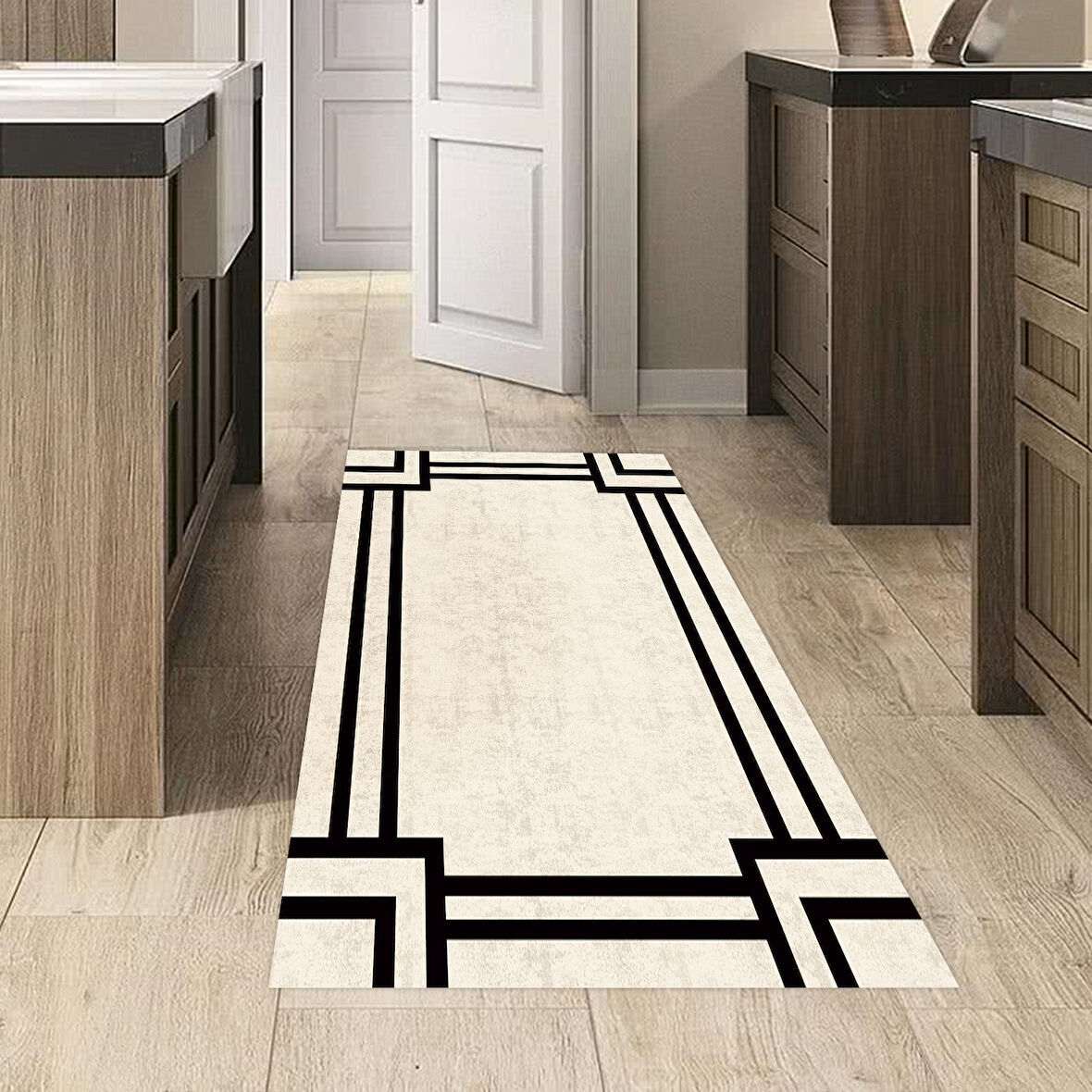 Dekoreko Kaymaz Taban Djt Mutfak Halısı Trend Modern 1920