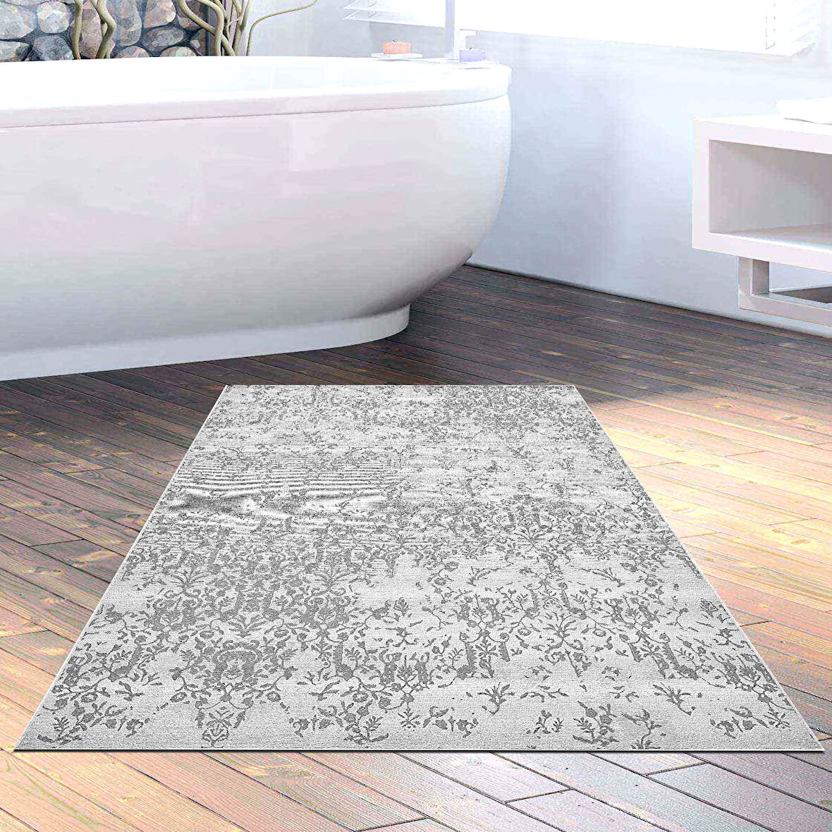 Dekoreko Kaymaz Taban Djt Banyo Halısı Trend Modern 1918