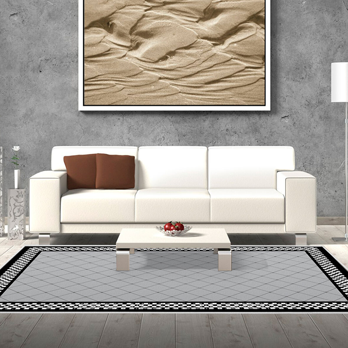 Dekoreko Kaymaz Taban Djt Salon Halısı Trend Modern 603M