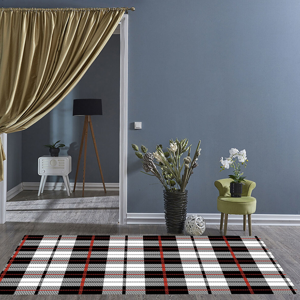 Dekoreko Kaymaz Taban Djt Salon Halısı Trend Modern 750