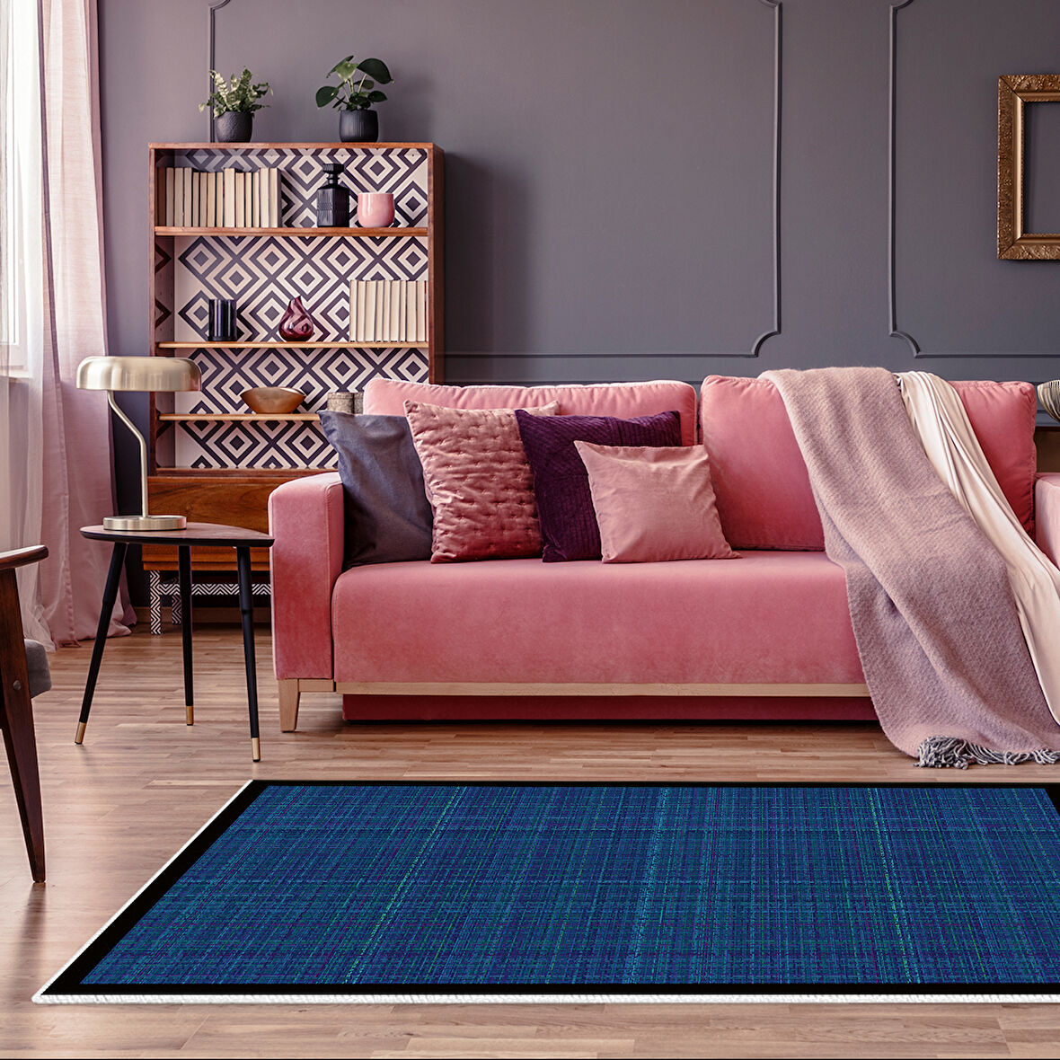 Alanur Home Kaymaz Taban Djt Banyo Mutfak Salon Halı  Trend Dokuma Desen E5007