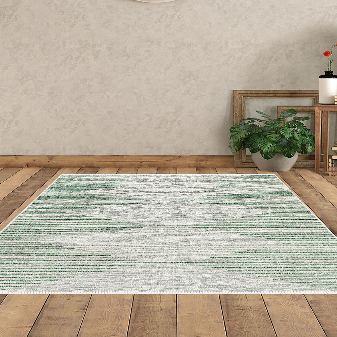 Dekoreko Kaymaz Taban Djt Salon Halısı Star Pamuk İskandinav F5085