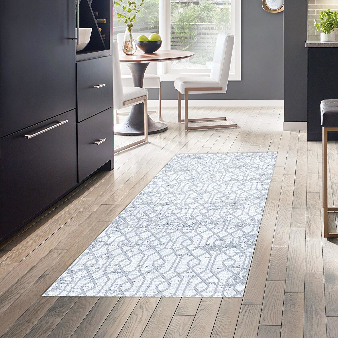 Dekoreko Kaymaz Taban Djt Mutfak Halısı Trend Modern 757