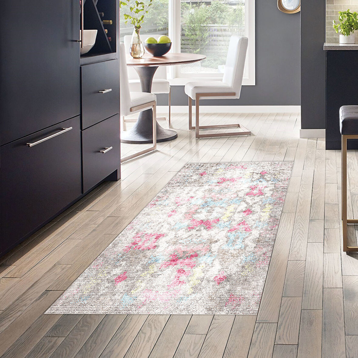Dekoreko Kaymaz Taban Djt Mutfak Halısı Trend Modern F5138