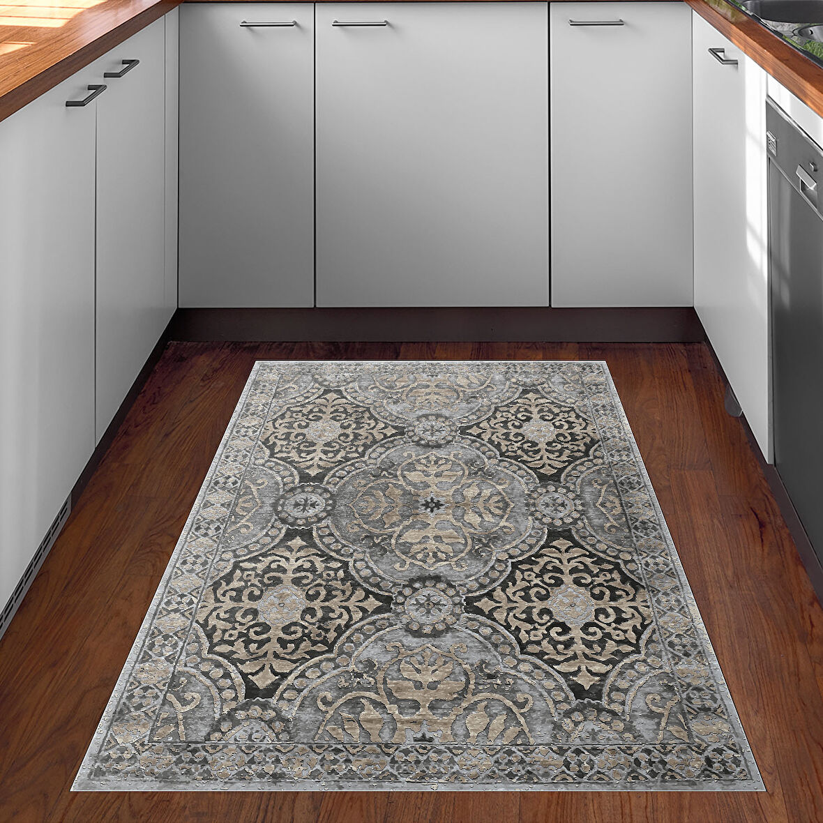 Dekoreko Kaymaz Taban Djt Mutfak Halısı Star Pamuk Modern 659M