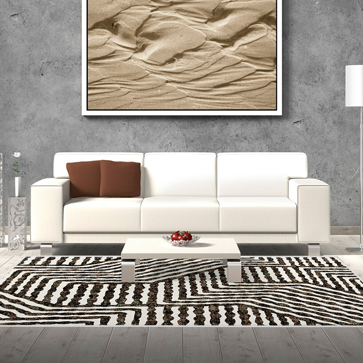 Dekoreko Kaymaz Taban Djt Salon Halısı Trend Modern 713