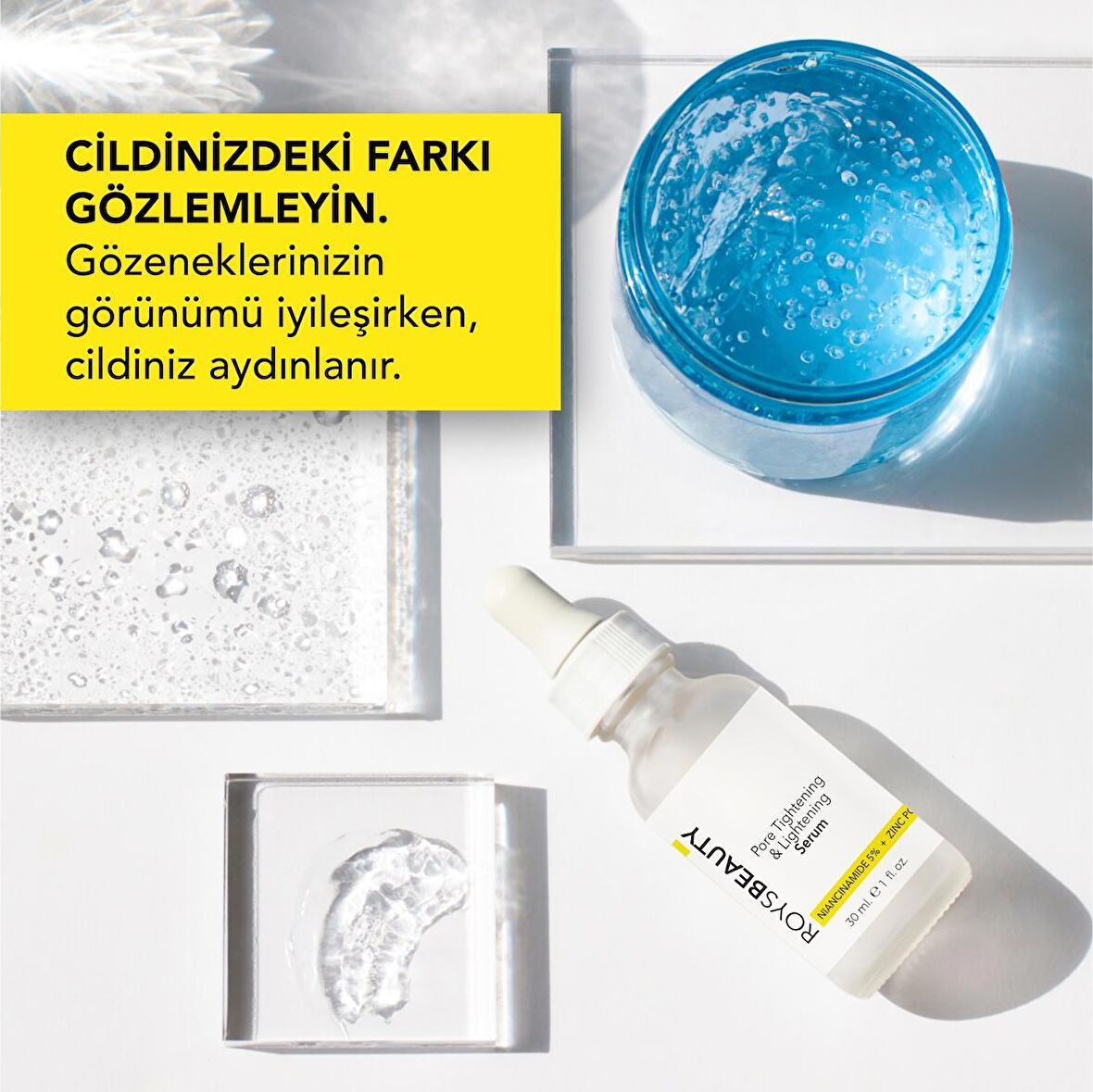 ROYS Beauty Gözenek Siyah Nokta Ve Sivilce Oluşumunu Gidermeye Yardımcı Serum Niacinamide 5%+ Zinc Pca 1%