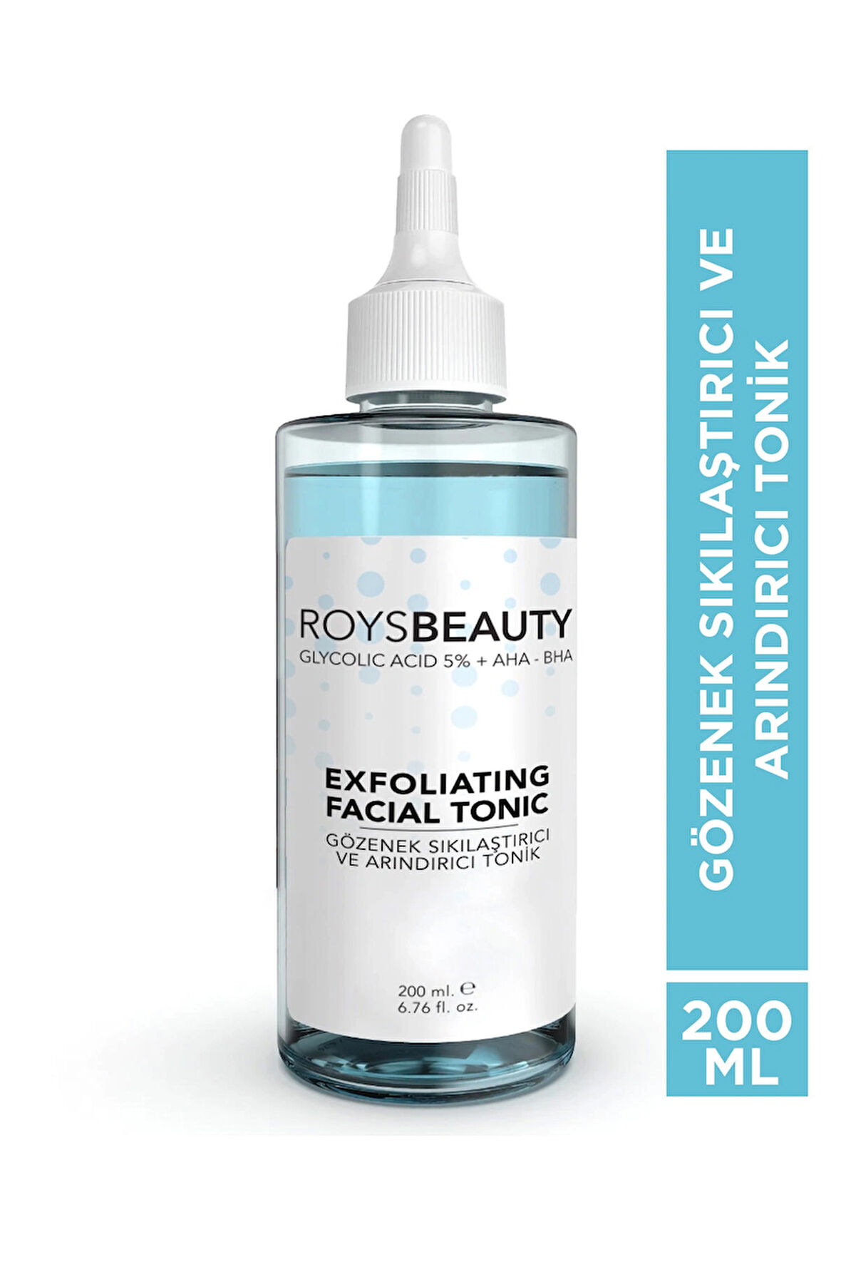 ROYS Beauty Gözenek Sıkılaştırıcı ve Arındırıcı Tonik 200 ml Glycolic Acid 5% + Aha+Bha
