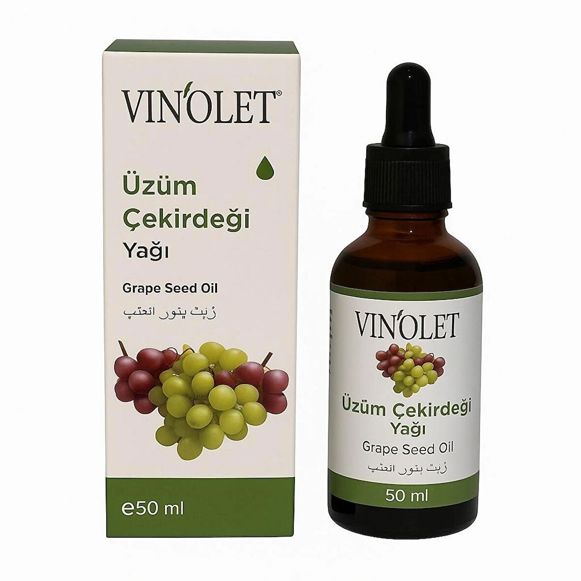 Vinolet Üzüm Çekirdeği Yağı Soğuk Sıkım 50 Ml