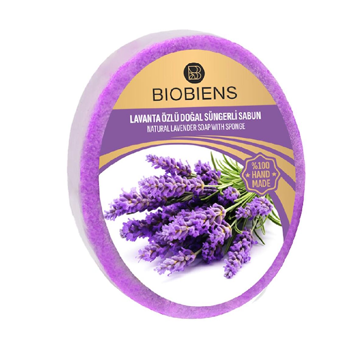 BioBiens Lavanta Özlü Doğal Süngerli Sabun 135gr