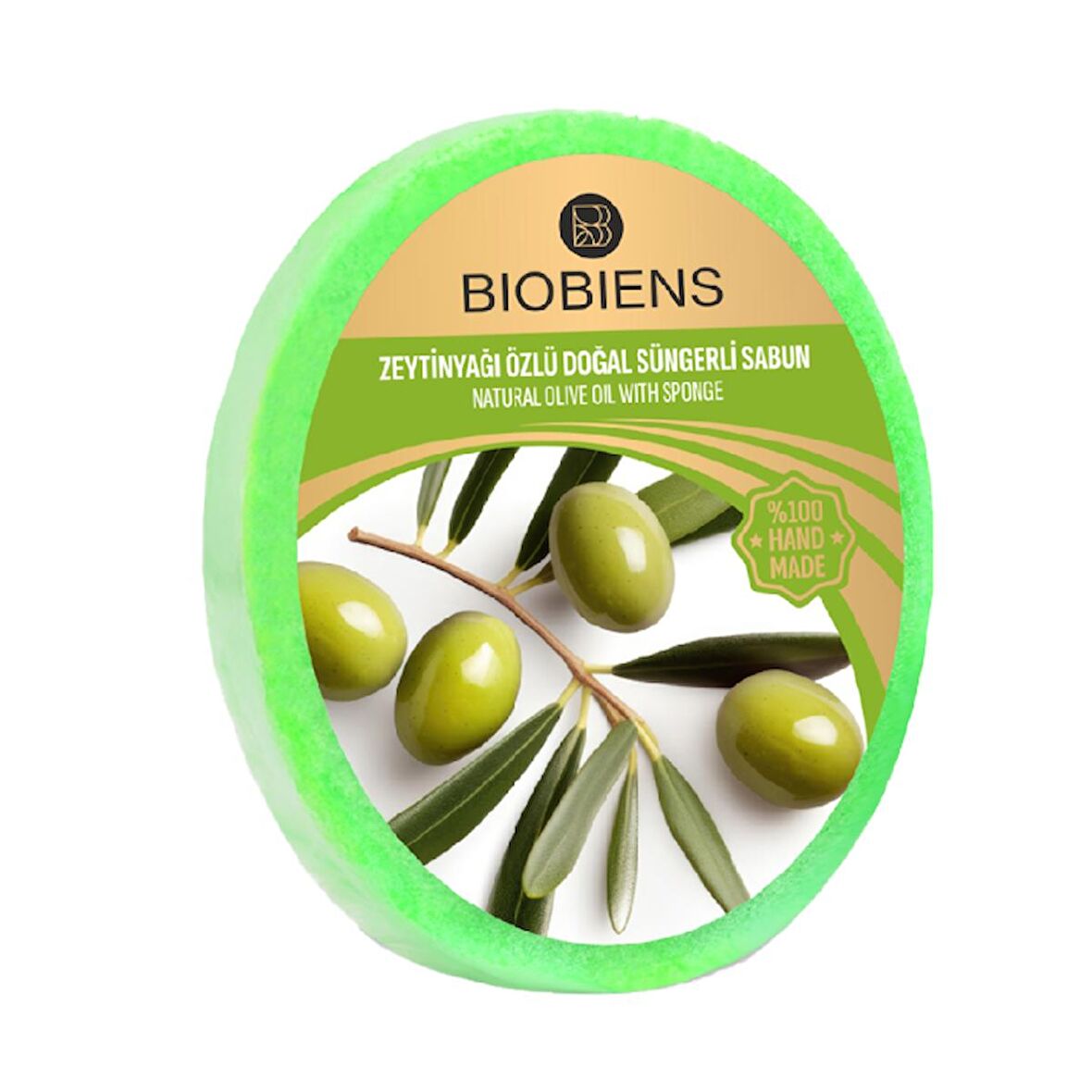 BioBiens Zeytinyağı Özlü Doğal Süngerli Sabun 135gr