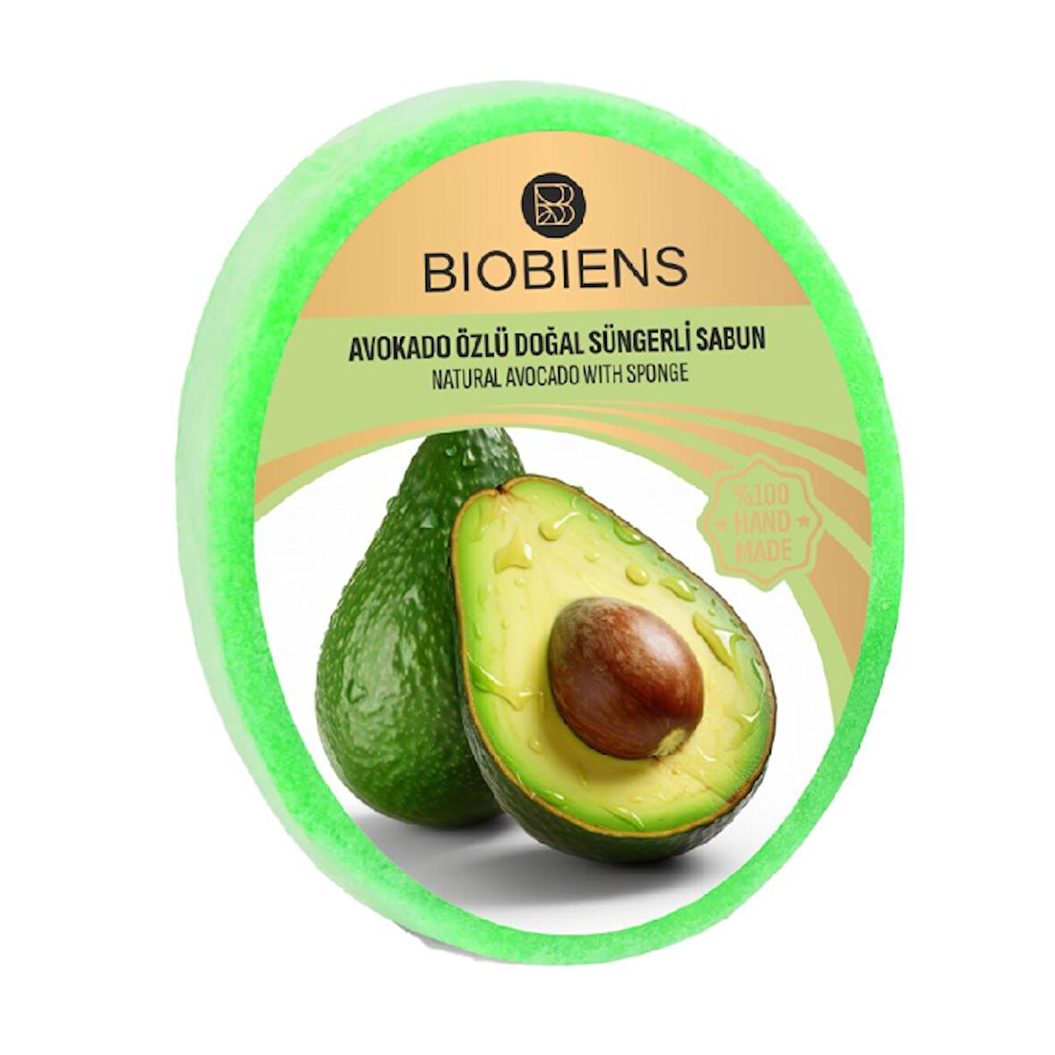 BioBiens Avokado Özlü Doğal Süngerli Sabun 135gr