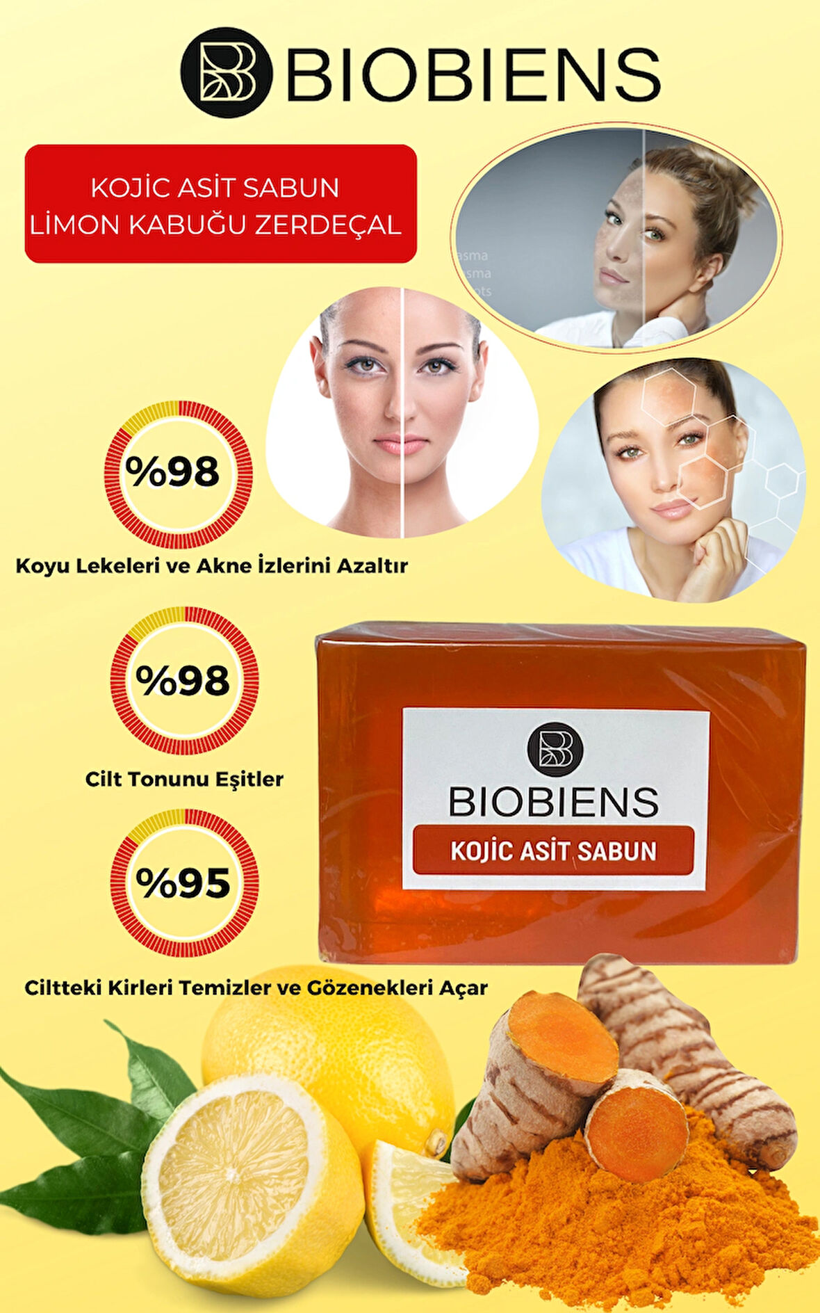 Biobiens Kojic Asit Sabun 100 gr