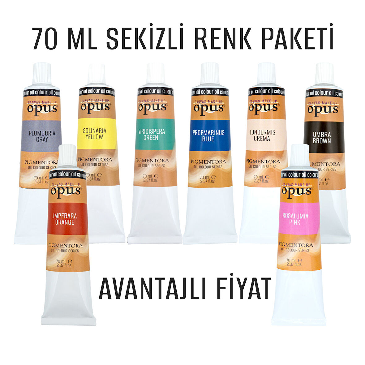 Opus Yağlı Boya 70ml 8 Renk Pigmentora Oil Colour