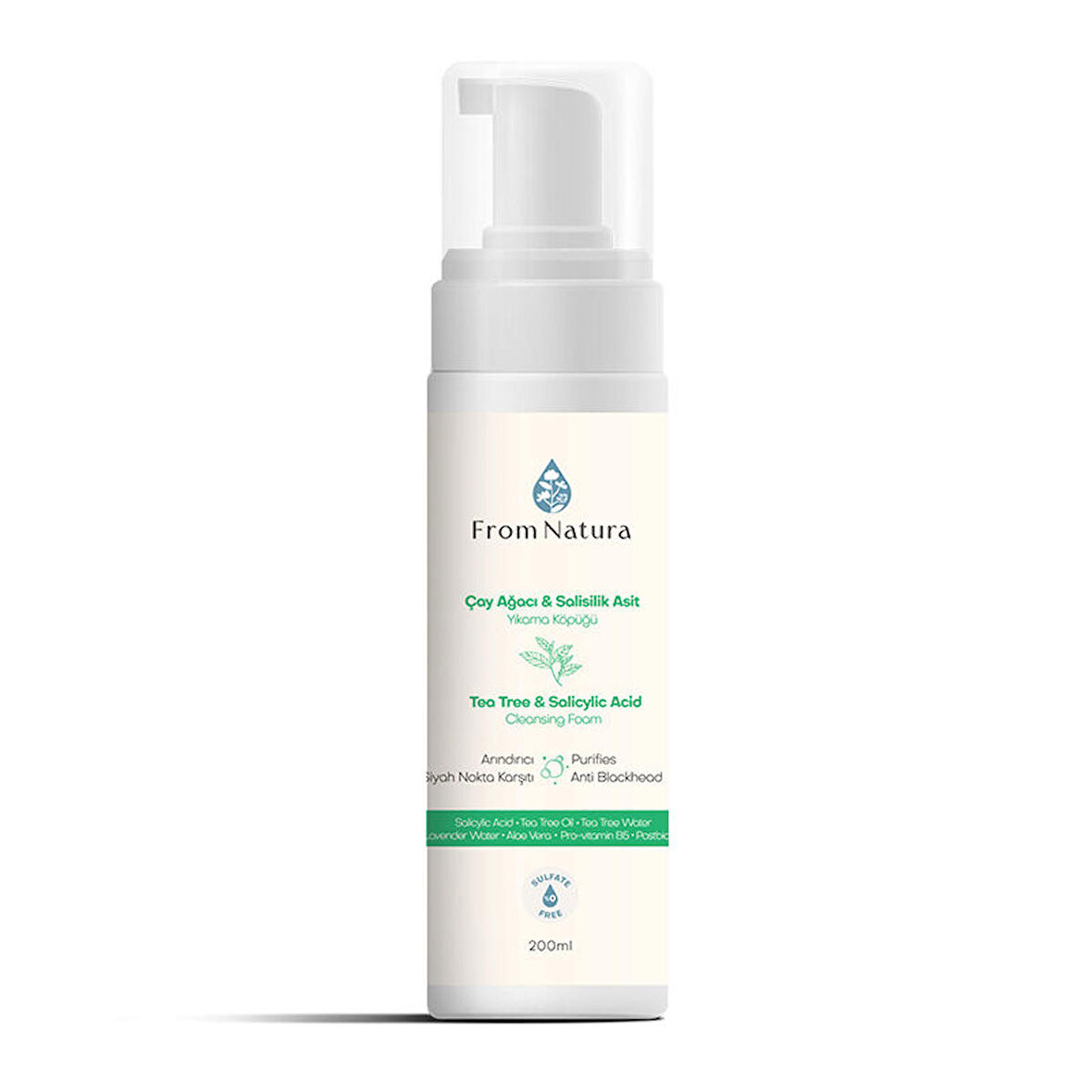 From Natura Çay Ağacı ve Salisilik Asit Yıkama Köpüğü 200 ml