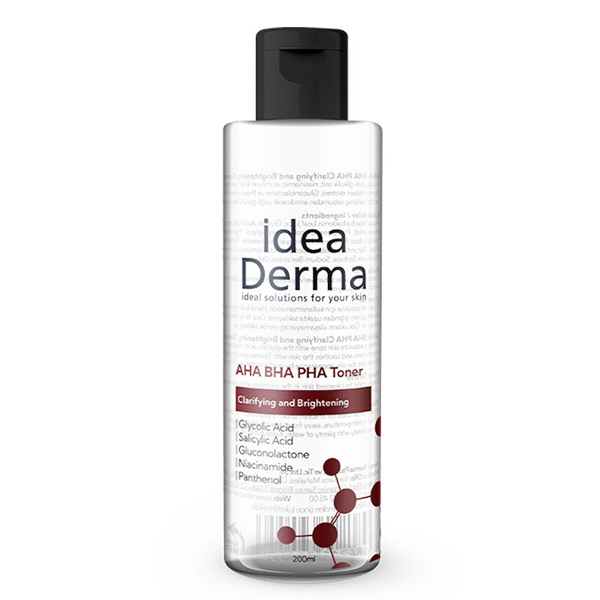 İdea Derma AHA BHA PHA Clarifying and Brightening Toner 200 ml