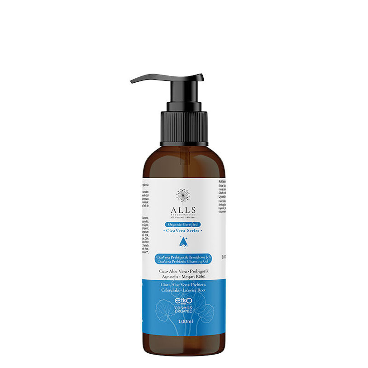 Alls Biocosmetics Organik CicaVera Prebiyotik Temizleme Jeli 100 ml