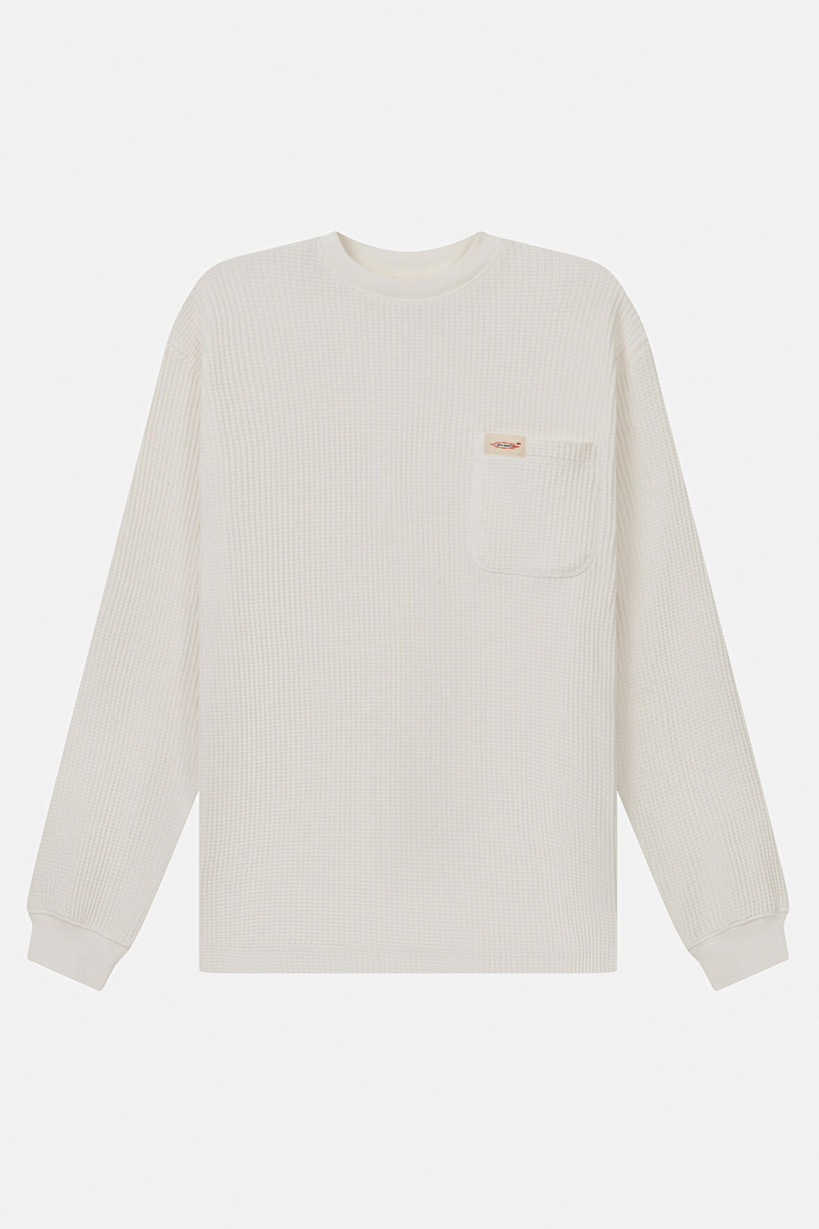 Urbanwild Uzun Kollu Waffle Tshirt Beyaz 