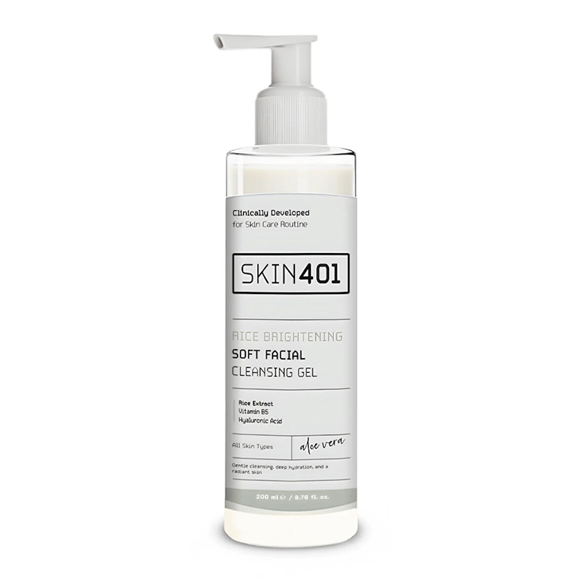 Skin401 Rice Brightening Soft Facial Cleansing Gel 200 ml