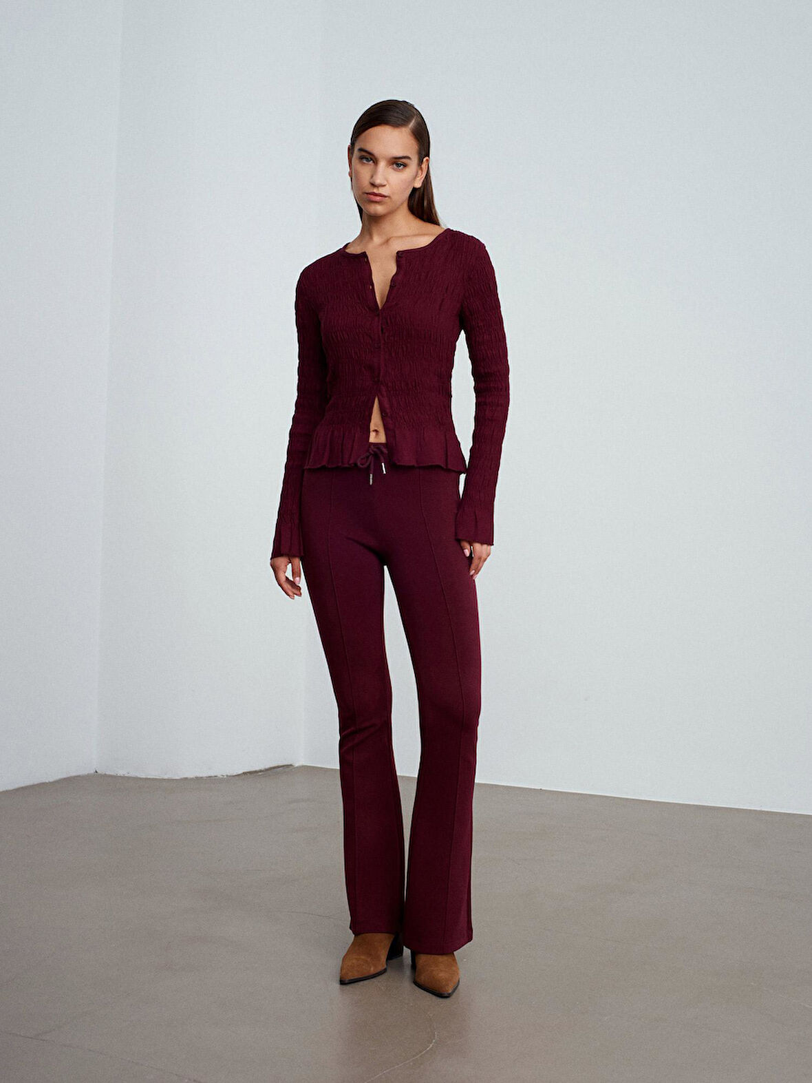 71891 DİLVİN DİKİŞ DTYL. İNTERLOK PANTOLON