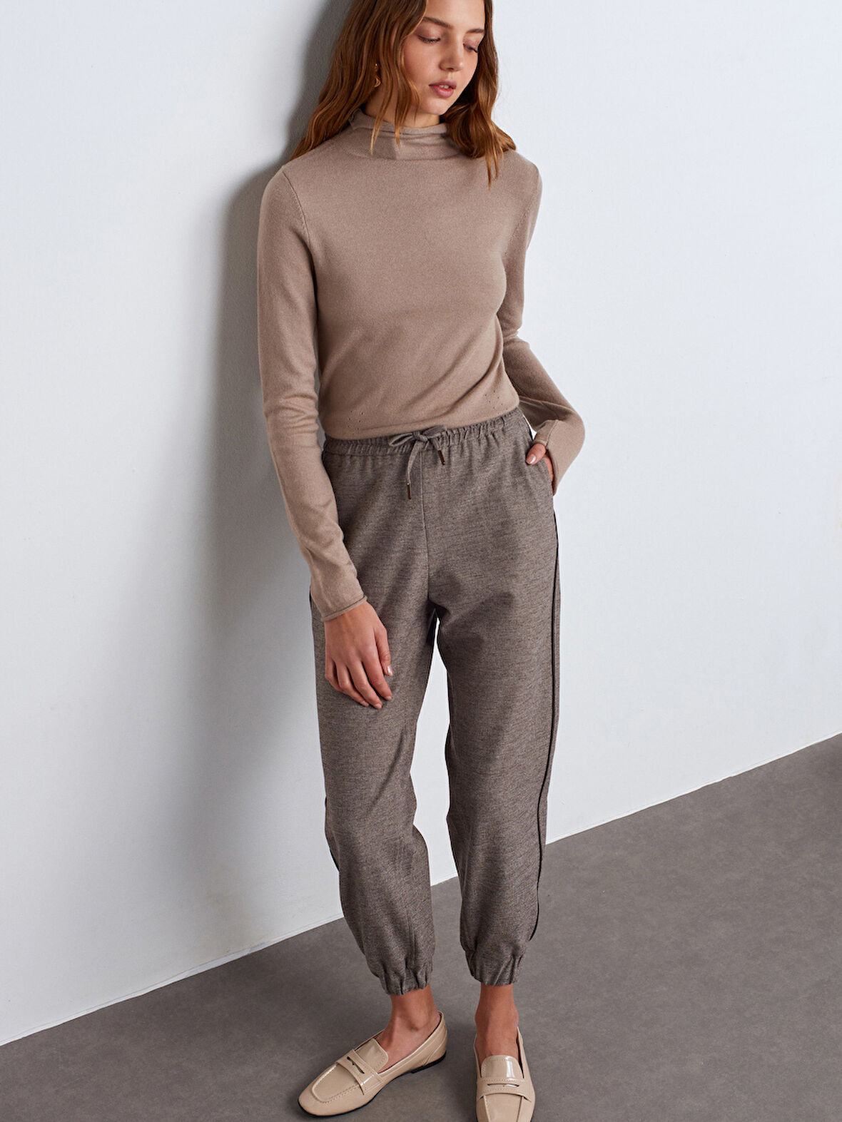 71608 DİLVİN MANŞETLİ JOGGER PANTOLON