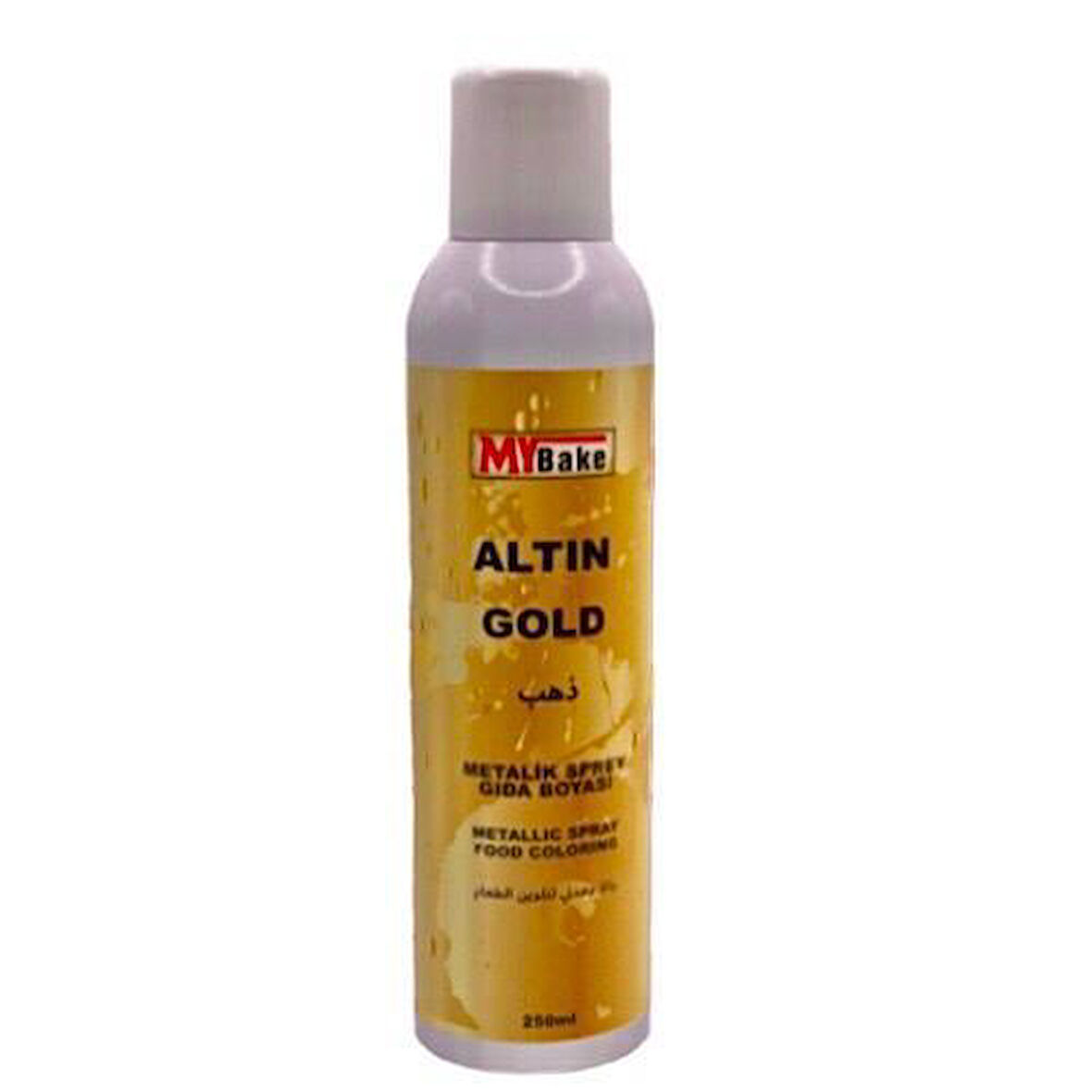 MY BAKE METALİK ALTIN SPREY BOYA 250 ML